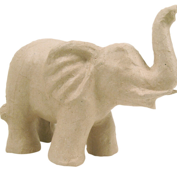 décopatch papier-maché figuur 'Olifant 2', 170 mm