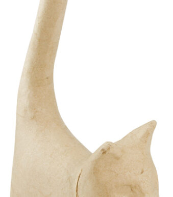 décopatch papier-maché figuur 'Poes 2', 320 mm