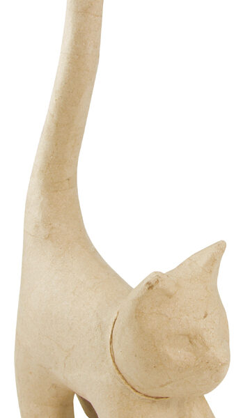 décopatch papier-maché figuur 'Poes 2', 320 mm