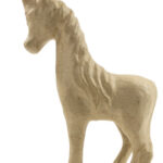 décopatch papier-maché figuur 'Eenhoorn 3', 210 mm