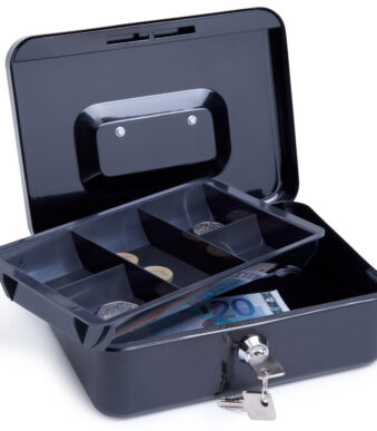 RAPESCO geldcassette, breedte: 150 mm, zwart