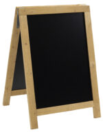 Securit klantenstopper NATURE, met krijtbord oppervlak, bruin