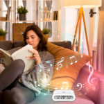 LogiLink digitale radiowekker met nachtlicht, wit