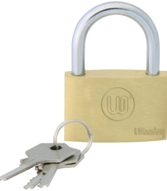 Wonday hangslot van messing, (B)40 mm