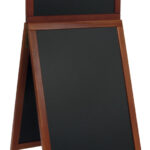 Securit klantenstopper DELUXE Top Board, mahonie