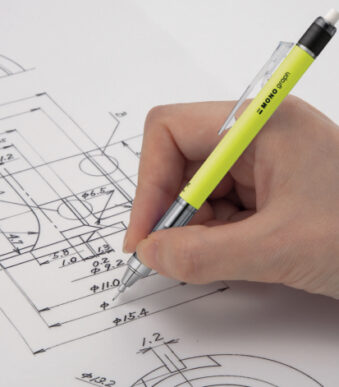 Tombow vulpotlood 'MONO graph', 0,7 mm, neongeel