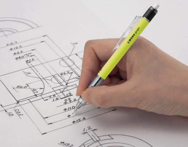 Tombow vulpotlood 'MONO graph', 0,7 mm, neongeel