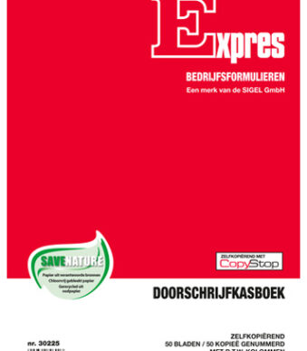 Doorschrijfcassaboek met btw-kolommen, 100 vellenbladen