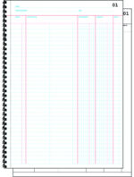 Doorschrijfkas kasboek (formulierenbundel), A4 liggend, 100 bladen.