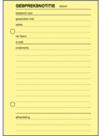 Expres Gespreksnotitieblok, formaat: A6 staand, 100 vel