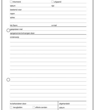 Expres Telefoon-Gespreksnotitieblok, A5 staand, 100 vel