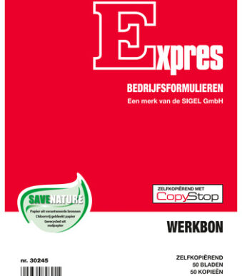 Expres Werkbonblok, zelfkopierend, A5 staand, 2 x 50 vel