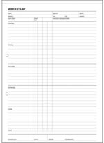 Expres Weekstaat, blok met 50 vel, formaat: A4 staand