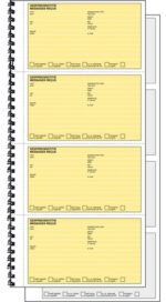 Expres Terugbelboek, zelfkopierend, 2 x 160 notities