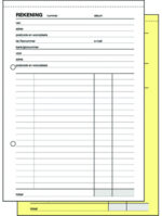 Expres Rekeningblok, zelfkopierend, A5 staand, 2 x 50 vel