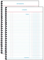 Expres Kasboek spiraal gebonden, A5 staand, 50 vel