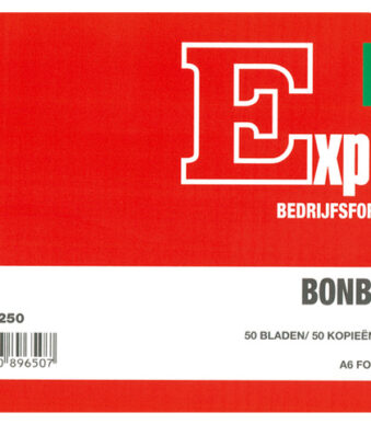 Expres Bonboekje, met carbon, A6 liggend, 2 x 50 vel