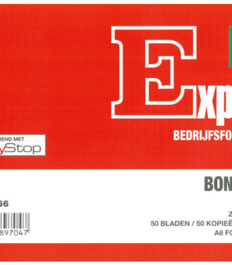 Expres Bonboekje, zelfkopierend, A6 liggend, 2 x 50 vel