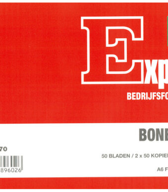 Expres Bonboekje, met carbon, A6 liggend, 3 x 50 vel