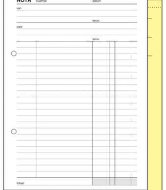 Expres Notakopieblok, zelfkopierend, A5 staand, 2 x 50 vel