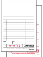 Expres Kassablok wit, met carbon, 100 x 158 mm, 2 x 50 vet