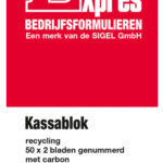 Expres Kassablok grijs, met carbon, 100 x 158 mm, 2 x 50 vet