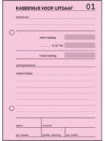 Expres Kasboek Uitgaaf, A6 staand, 100 vel