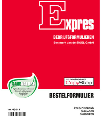 Expres Bestelformulier, zelfkopierend, A5 staand, 2x 50 vel