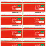 Nummerblok 1-1000, 105 x 53 mm, groen