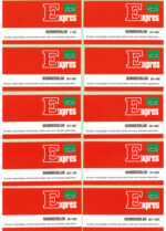 Nummerblok 1-1000, 105 x 53 mm, groen