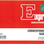 Expres Correspondentiekaart, 200 grams, A6 liggend, wit