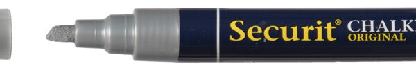 Securit krijtmarker ORIGINAL MEDIUM, zilver
