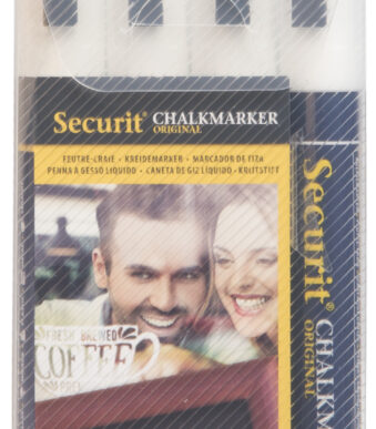 Securit krijtmarker ORIGINAL MEDIUM, 4 in etui