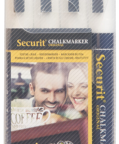 Securit krijtmarker ORIGINAL MEDIUM, 4 in etui