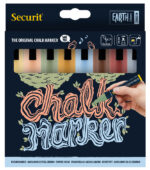 Securit krijtmarker ORIGINAL MEDIUM, 8 in etui, basiskleuren