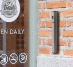 Securit wandasbak, van RVS, zilver