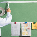 Magnetische zelfklevende lijst, 35 mm x 1 m, wit