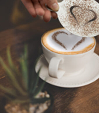 Securit koffie-sjablonen-set, van roestvrij staal