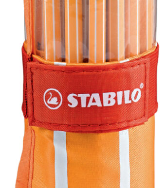 Stabilo fijnschrijver point 88, rolletje van 30, oranje/wit.
