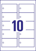 AVERY Zweckform labels, karton, 220 g/m2, 90 x 50 mm, wit