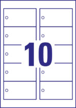 AVERY Zweckform labels, folie, mat, 90 x 50 mm, wit