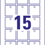 AVERY Zweckform labels, folie, mat, 50 x 50 mm, wit