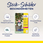 AVERY Zweckform steekkaartjes / plantenstekers, folie, 100 x 20 mm, wit