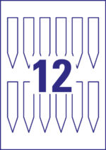 AVERY Zweckform steekkaartjes / plantenstekers, folie, 100 x 20 mm, wit