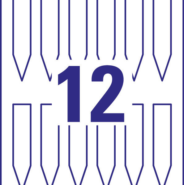 AVERY Zweckform steekkaartjes / plantenstekers, folie, 100 x 20 mm, wit