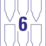 AVERY Zweckform steekkaartjes / plantenstekers, folie, 128 x 47 mm, wit