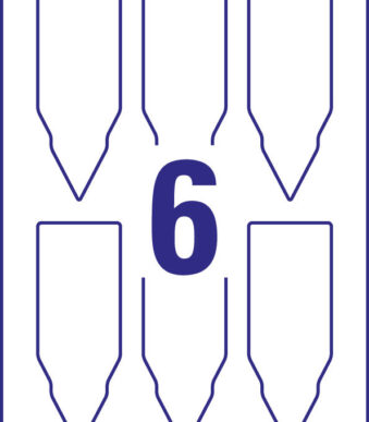 AVERY Zweckform steekkaartjes / plantenstekers, folie, 128 x 47 mm, wit