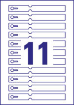 AVERY Zweckform lus-label / insteeklabel, folie, 160 x 17 mm, wit