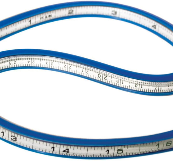 WESTCOTT flexibele bochtenliniaal, lengte: 400 mm (16')