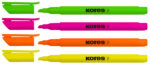 Kores tekstmarker-Pen, wigpunt: 0,5 - 3,5 mm, 4 in etui